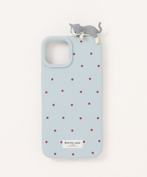 ammy.(エイミードット)の「【 ammy. / エイミードット 】 ひと休み ネコ ドット柄 Iphone ケース/13.14.15.16(スマホケース/カバー・レディース・レッド/ブラウン/ブルー/ピンク/アイボリー・iPhone 13/14/iPhone 16/iPhone 15/iPhone 17)」の11枚目の写真