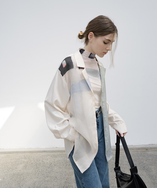 EKCOOKIES（イーケークッキーズ）の「長袖シャツ（シャツ/ブラウス・レディース・ベージュ・S）」の8枚目の写真