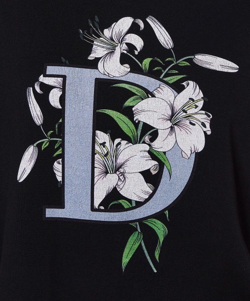 DOUBLE STANDARD CLOTHING（ダブルスタンダードクロージング）の「DロゴフライスTシャツ（Tシャツ/カットソー・レディース・ブラック/オフホワイト・FREE）」の8枚目の写真