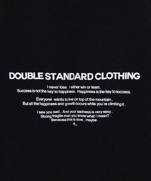 DOUBLE STANDARD CLOTHING（ダブルスタンダードクロージング）の「DロゴフライスTシャツ（Tシャツ/カットソー・レディース・ブラック/オフホワイト・FREE）」の11枚目の写真