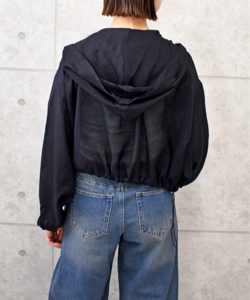 シアーフーディブルゾン AZUL by moussy｜シアーフーディーブルゾン | Rakuten Fashion