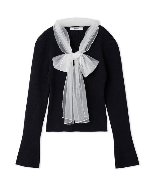 SNIDEL ニュアンスリボンニットプルオーバー ニュアンスリボンニットプルオーバー（ニット/セーター）｜SNIDEL