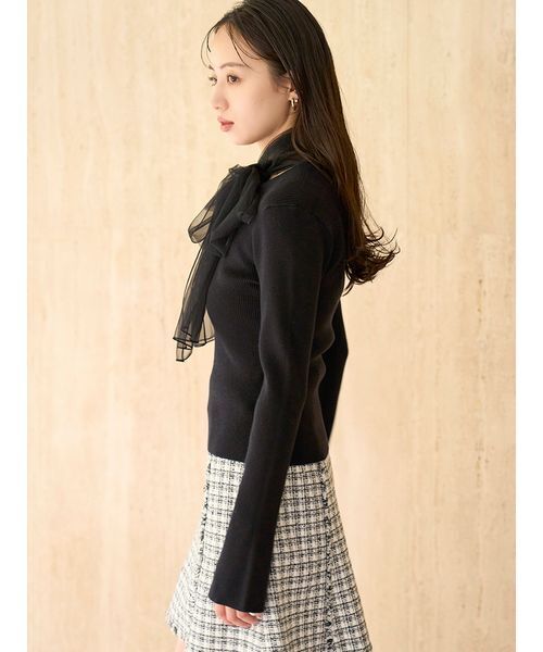 ニュアンスリボンニットプルオーバー（ニット/セーター）｜SNIDEL