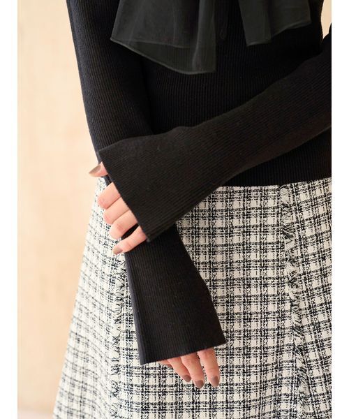 ニュアンスリボンニットプルオーバー（ニット/セーター）｜SNIDEL