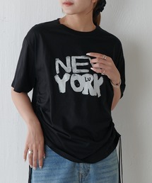 Lui's | シルケットロゴプリントドロスドT(Tシャツ/カットソー)