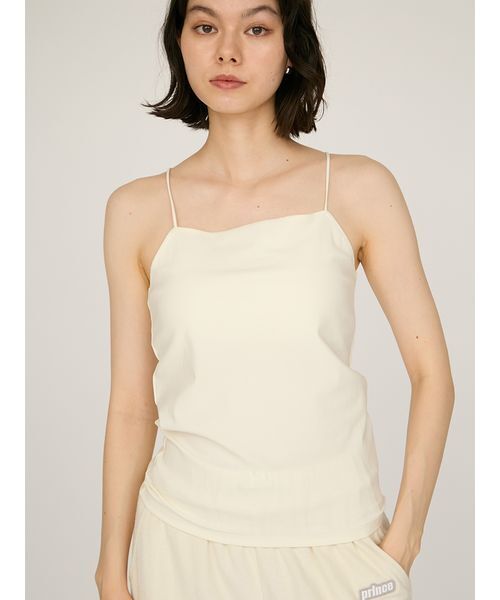 emmi(エミ)の「カップ付きインナーキャミソール(キャミソール・レディース・ホワイト/ブラック・F)」の10枚目の写真