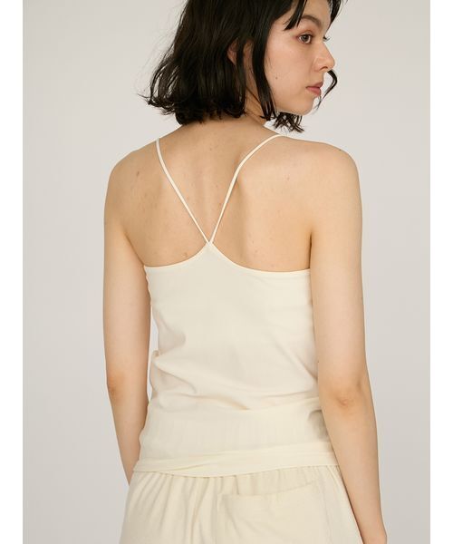 emmi(エミ)の「カップ付きインナーキャミソール(キャミソール・レディース・ホワイト/ブラック・F)」の9枚目の写真