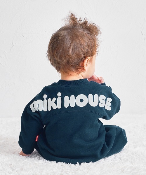 MIKI HOUSE（ミキハウス）の「【WEB限定】バックロゴカバーオール（ロンパース・キッズ・レッド/ベージュ/ネイビー・80ｃｍ/70cm）」の3枚目の写真