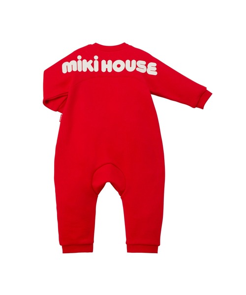 MIKI HOUSE（ミキハウス）の「【WEB限定】バックロゴカバーオール（ロンパース・キッズ・レッド/ベージュ/ネイビー・80ｃｍ/70cm）」の7枚目の写真