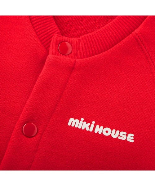 MIKI HOUSE（ミキハウス）の「【WEB限定】バックロゴカバーオール（ロンパース・キッズ・レッド/ベージュ/ネイビー・80ｃｍ/70cm）」の8枚目の写真