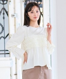 Feroux（フェルゥ）の「フリルギャザー ブラウス（シャツ/ブラウス）」