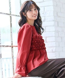 Feroux（フェルゥ）の「フリルギャザー ブラウス（シャツ/ブラウス）」