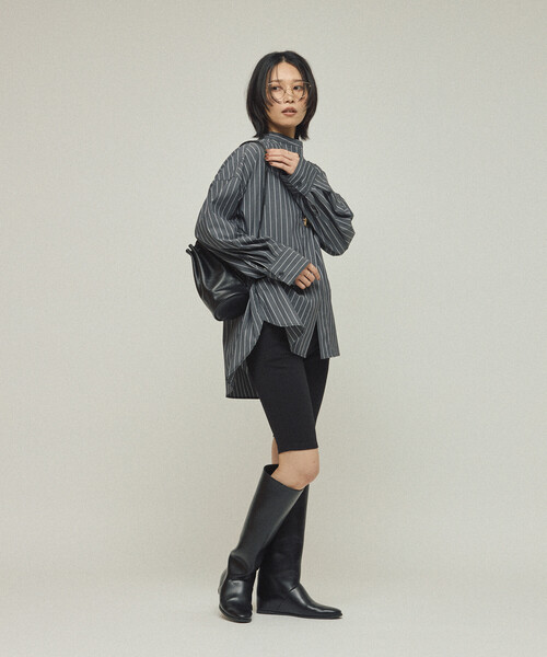 Firsthand(ファーストハンド)の「Firsthand/ファーストハンド オーバーサイズ ロングスリーブ ブローチシャツ / バンドカラーシャツ(シャツ/ブラウス・レディース・サックスブルー/ホワイト/その他13・フリ-)」の10枚目の写真