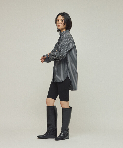 Firsthand(ファーストハンド)の「Firsthand/ファーストハンド オーバーサイズ ロングスリーブ ブローチシャツ / バンドカラーシャツ(シャツ/ブラウス・レディース・サックスブルー/ホワイト/その他13・フリ-)」の16枚目の写真