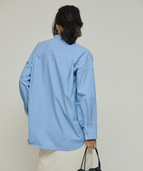 Firsthand(ファーストハンド)の「Firsthand/ファーストハンド オーバーサイズ ロングスリーブ ブローチシャツ / バンドカラーシャツ(シャツ/ブラウス・レディース・サックスブルー/ホワイト/その他13・フリ-)」の22枚目の写真