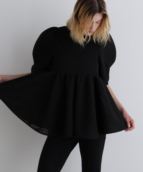 LE PHIL（ルフィル）の「◆メッシュダンボール（シャツ/ブラウス・レディース・ブラック/ホワイト・F）」の6枚目の写真