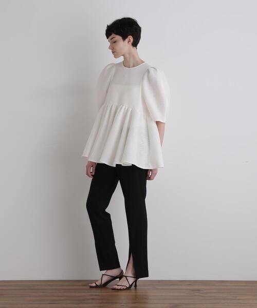 LE PHIL（ルフィル）の「◆メッシュダンボール（シャツ/ブラウス・レディース・ブラック/ホワイト・F）」の3枚目の写真