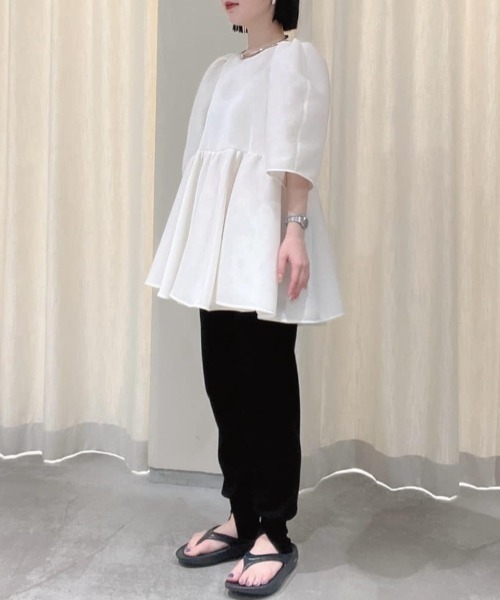 LE PHIL（ルフィル）の「◆メッシュダンボール（シャツ/ブラウス・レディース・ブラック/ホワイト・F）」の20枚目の写真