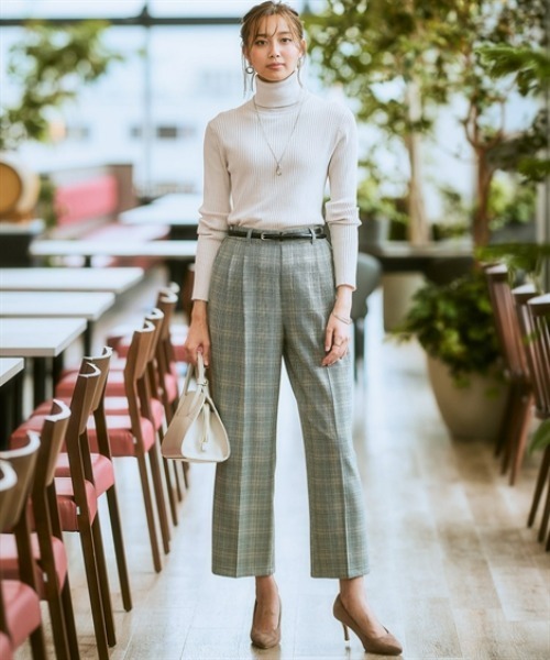 7days Life Styling(セブンデイズライフスタイリング)の「【UVカット】リブタートルネックニット(ニット/セーター・レディース・ベージュ/ブラック/杢グレー/ブルー・3L/LL/L/M/S)」の12枚目の写真