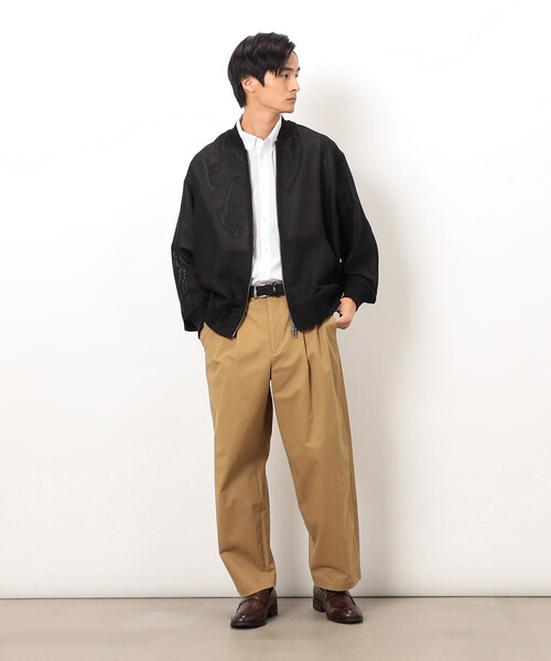 COMME CA ISM（コムサイズム）の「カラミメッシュ MA-1ブルゾン（ブルゾン・メンズ・ブラック・MEDIUM/LARGE）」の4枚目の写真