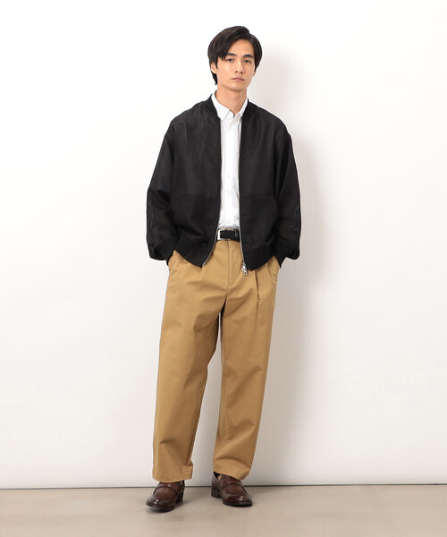 COMME CA ISM（コムサイズム）の「カラミメッシュ MA-1ブルゾン（ブルゾン・メンズ・ブラック・MEDIUM/LARGE）」の5枚目の写真