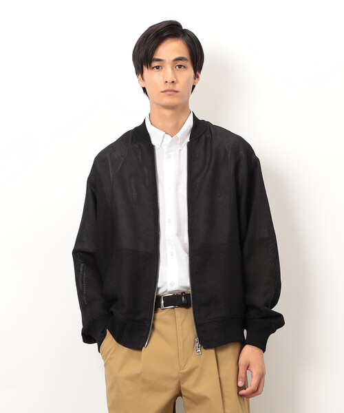 COMME CA ISM（コムサイズム）の「カラミメッシュ MA-1ブルゾン（ブルゾン・メンズ・ブラック・MEDIUM/LARGE）」の7枚目の写真