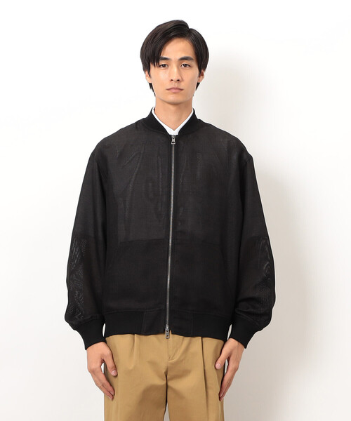 COMME CA ISM（コムサイズム）の「カラミメッシュ MA-1ブルゾン（ブルゾン・メンズ・ブラック・MEDIUM/LARGE）」の8枚目の写真