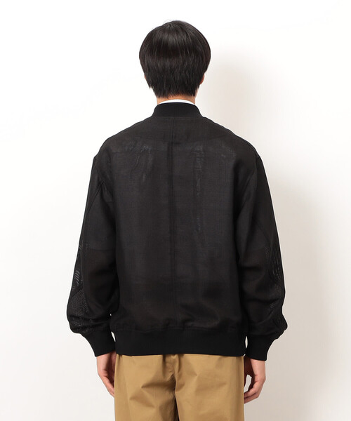 COMME CA ISM（コムサイズム）の「カラミメッシュ MA-1ブルゾン（ブルゾン・メンズ・ブラック・MEDIUM/LARGE）」の10枚目の写真