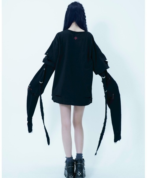 REFLEM/レフレム』レイヤード超ロングスリーブTee/長袖Tシャツ