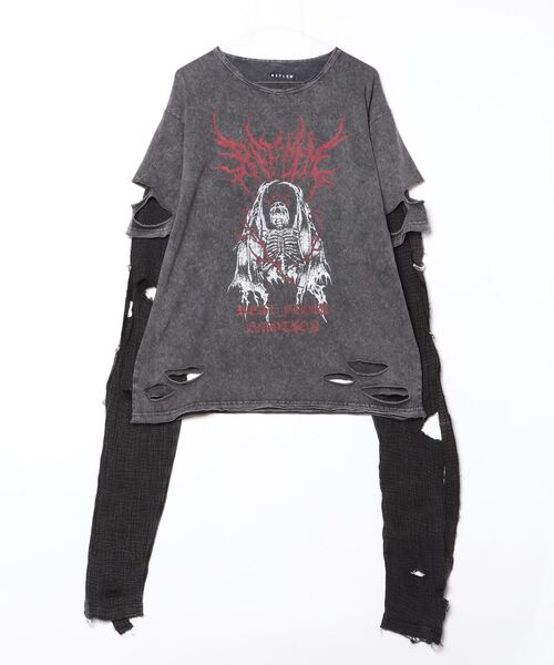 REFLEM/レフレム』レイヤード超ロングスリーブTee/長袖Tシャツ（T