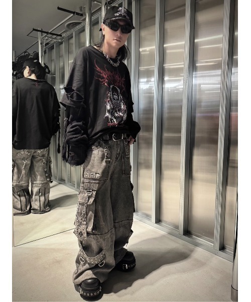 激レア✨REFLEM×DEATH NOTE フェイクレイヤードロングスリーブ REFLEM