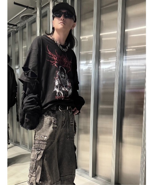 REFLEM/レフレム』レイヤード超ロングスリーブTee/長袖Tシャツ（T