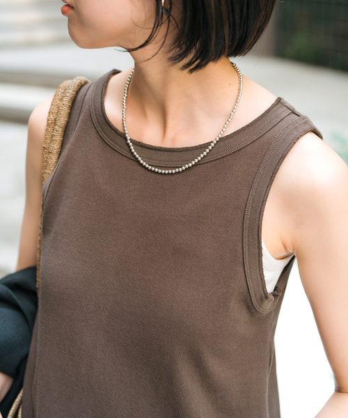 Spick & Span（スピックアンドスパン）の「《追加2》天竺アメスリロングワンピース（ワンピース・レディース・ブラック/ブラウン/ベージュ・36/38）」の19枚目の写真