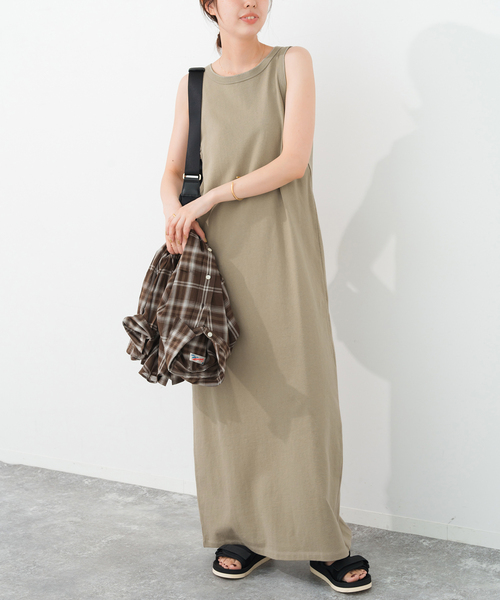 Spick & Span(スピックアンドスパン)の「《追加2》天竺アメスリロングワンピース(ワンピース・レディース・ブラック/ブラウン/ベージュ・36/38)」の8枚目の写真