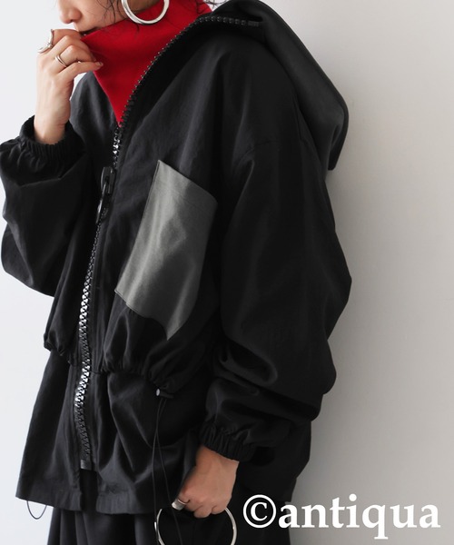 セール】2wayビッグファスナージャケット（ナイロンジャケット