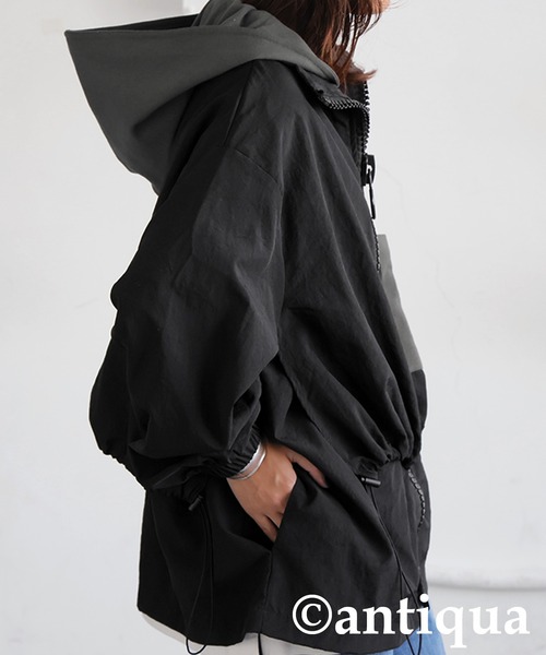 2wayビッグファスナージャケット（ナイロンジャケット）｜antiqua
