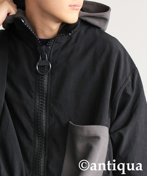 セール】2wayビッグファスナージャケット（ナイロンジャケット