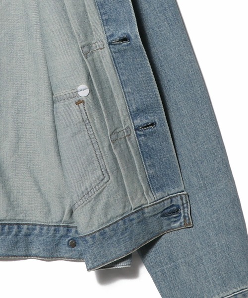 ESTNATION（エストネーション）の「ESTNATION /  AUTHEN デニムジャケット（デニムジャケット・メンズ・ブラック/ブルー・MEDIUM/LARGE/X-LARGE）」の6枚目の写真