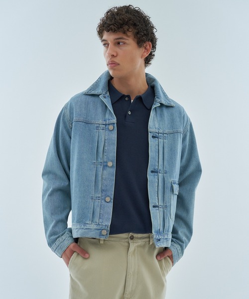 ESTNATION（エストネーション）の「ESTNATION /  AUTHEN デニムジャケット（デニムジャケット・メンズ・ブラック/ブルー・MEDIUM/LARGE/X-LARGE）」の11枚目の写真