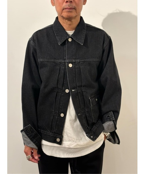 ESTNATION（エストネーション）の「ESTNATION /  AUTHEN デニムジャケット（デニムジャケット・メンズ・ブラック/ブルー・MEDIUM/LARGE/X-LARGE）」の14枚目の写真