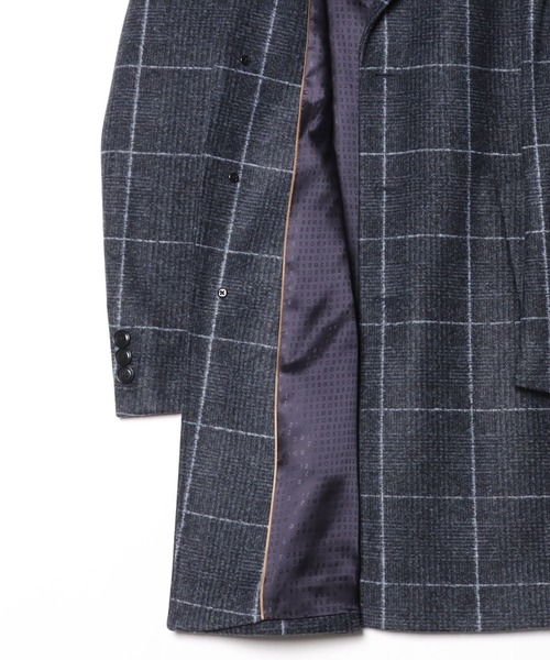 スリムフィットコート プレーンチェック（チェスターコート）｜BOSS