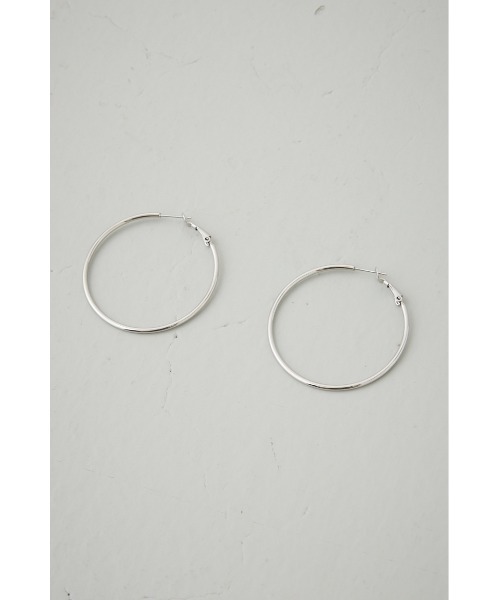 AZUL by moussy(アズールバイマウジー)の「ステンレスビッグフープピアス(ピアス(両耳用)・レディース・シルバー/ゴールド系その他・FREE)」の3枚目の写真