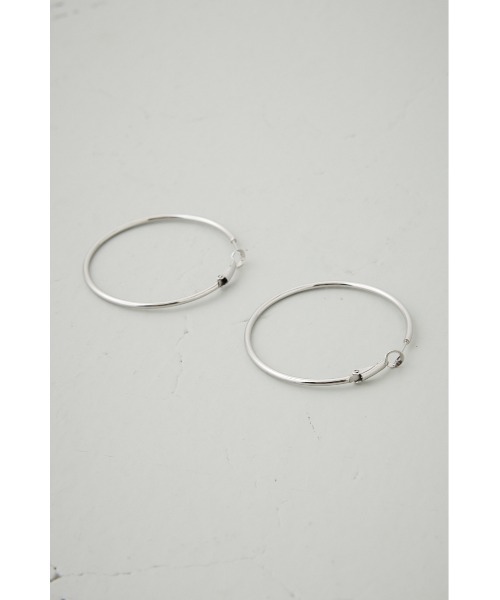 AZUL by moussy(アズールバイマウジー)の「ステンレスビッグフープピアス(ピアス(両耳用)・レディース・シルバー/ゴールド系その他・FREE)」の4枚目の写真
