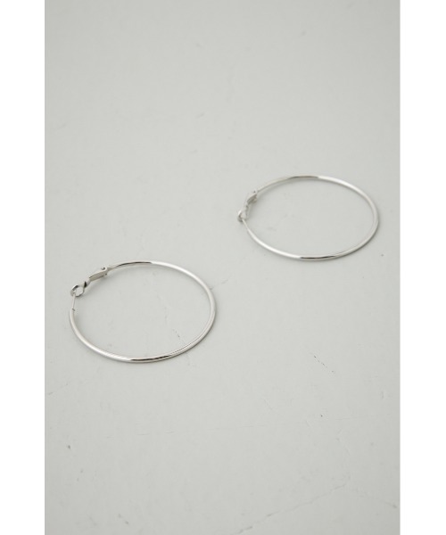 AZUL by moussy(アズールバイマウジー)の「ステンレスビッグフープピアス(ピアス(両耳用)・レディース・シルバー/ゴールド系その他・FREE)」の5枚目の写真