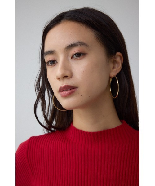 AZUL by moussy(アズールバイマウジー)の「ステンレスビッグフープピアス(ピアス(両耳用)・レディース・シルバー/ゴールド系その他・FREE)」の7枚目の写真