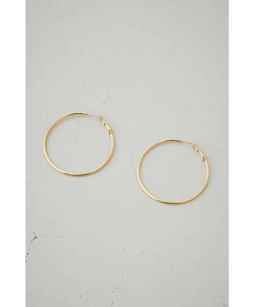 AZUL by moussy(アズールバイマウジー)の「ステンレスビッグフープピアス(ピアス(両耳用)・レディース・シルバー/ゴールド系その他・FREE)」の8枚目の写真