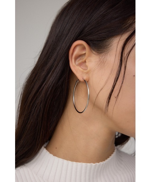 AZUL by moussy(アズールバイマウジー)の「ステンレスビッグフープピアス(ピアス(両耳用)・レディース・シルバー/ゴールド系その他・FREE)」の12枚目の写真