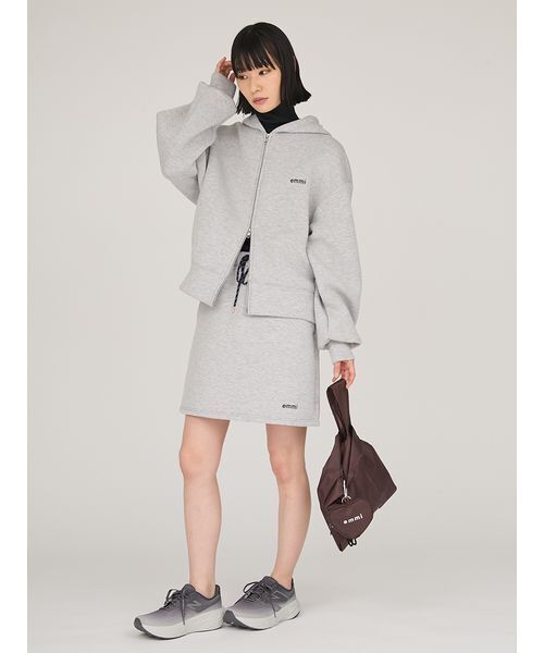 emmi（エミ）の「emmiロゴダンボールミニスカート（スカート・レディース・ブラウン/グレー/ネイビー・F）」の12枚目の写真