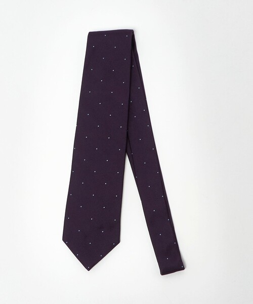 UNITED ARROWS（ユナイテッドアローズ）の「カラー ドット ネクタイ（ネクタイ・メンズ・ダークブラウン/パープル/ダークグレー/ネイビー・FREE）」の4枚目の写真
