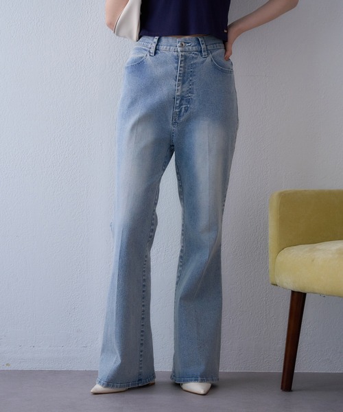 one after another NICE CLAUP(ワンアフターアナザーナイスクラップ)の「【再入荷/WEB限定/新色追加】ストレッチ美脚デニムパンツ(デニムパンツ・レディース・ブルー/ライトブルー/ネイビー/グレー・SMALL/MEDIUM)」の17枚目の写真